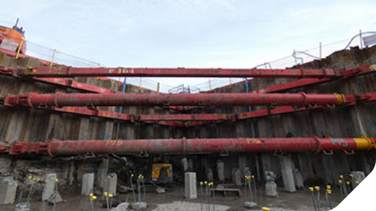 Construction of MGF Supports Waste Bunker at Earls Gate Energy Centre