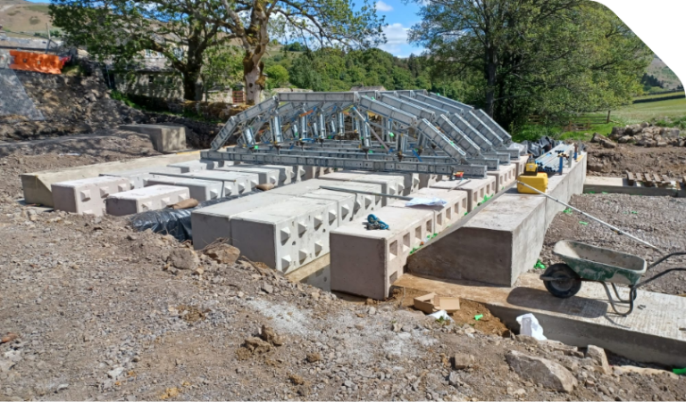 The bridge upgrade at Foregill, North Yorkshire