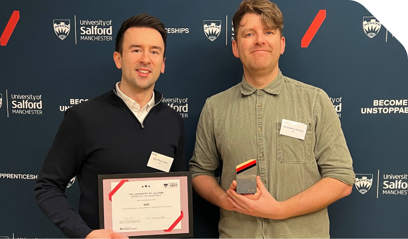 MGF win the apprentice employer of the year award