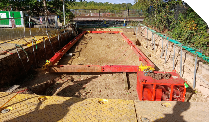 MGF kit on site for Cambridge South Station Water main replacement