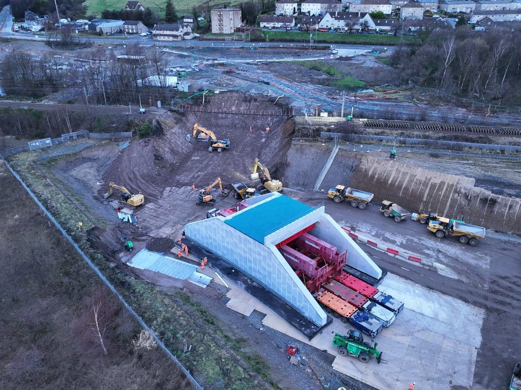 Bridge Slide at Dunbarton rail station
